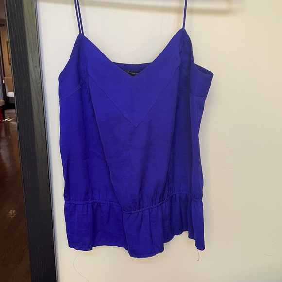 Purple peplum silky camisole. Size L - Picture 1 of 3